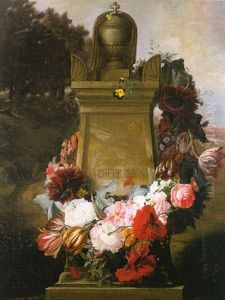 Couronne De Fleurs Et Borne Couronne De Fleurs Et Borne