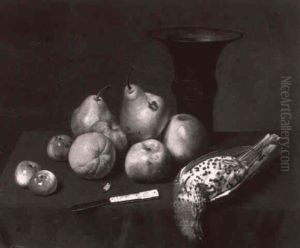 Nature Morte Aux Coings Sur Un Entablement
