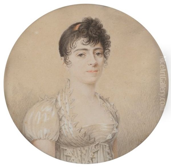 Portrait De Mlle Adelaide De Saint-memin - view 1