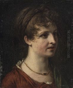Portrait De Madame Jean-pierre Saint-ours by Jean Pierre Saint-Ours