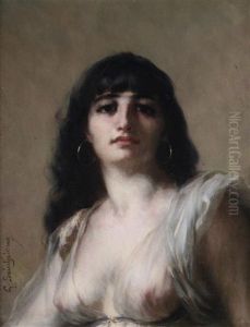 A Raven-haired Beauty (+ An Auburn Beauty; Pair)
