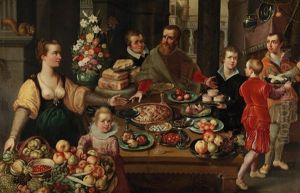 A Market Scene by Jean-Baptiste de Saive the Younger