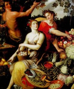 An Allegory Of Plenty by Jean-Baptist de Saive