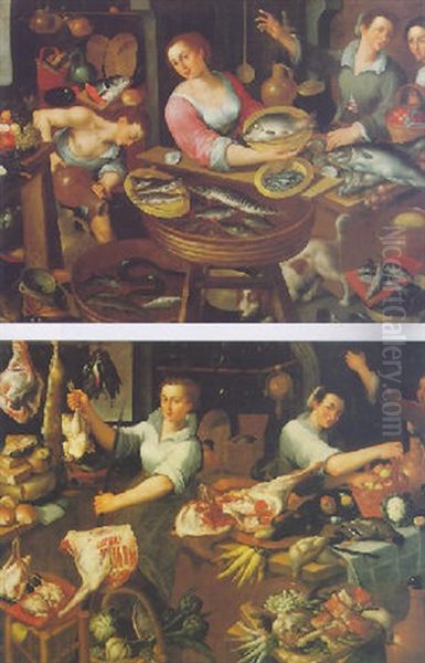 A Fish Seller's Stall - view 1