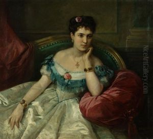 Dama Recostada En Un Sillon by Emilio Sala y Frances