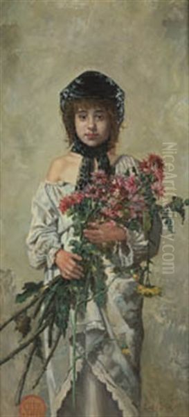 Nina Con Flores - view 1
