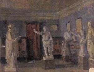 Interior De Un Estudio Con Esculturas