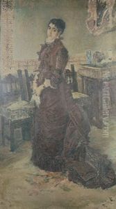 Dama Joven En Un Interior by Emilio Sala y Frances