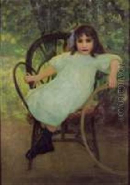 Petite Fille Au Cerceau - view 1