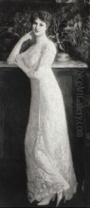 An Elegant Pose by Juan (Jean) Sala Gabriel