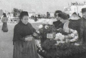 Mercado De Flores by Juan (Jean) Sala Gabriel