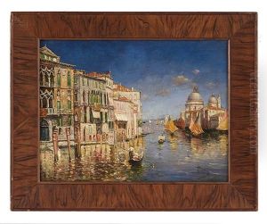 View Of The Grand Canal And Basilica Di Santa Maria Della Salute In Venice