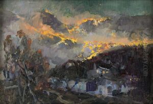 Fire In The Mountains by Paolo Sala