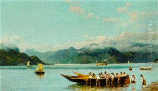 A Northern Italien Lake Landscape - view 1