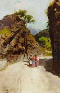 Women On A Mountain Road