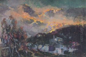 Fire In The Mountains by Paolo Sala