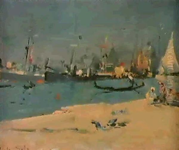 Ships On The Grand Canal, Venice - view 1