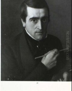Autoportrait A La Palette by Firmin Salabert