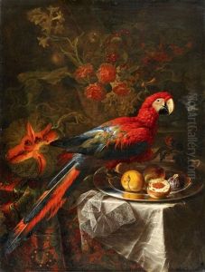 Fruit Still Life With A Parrot