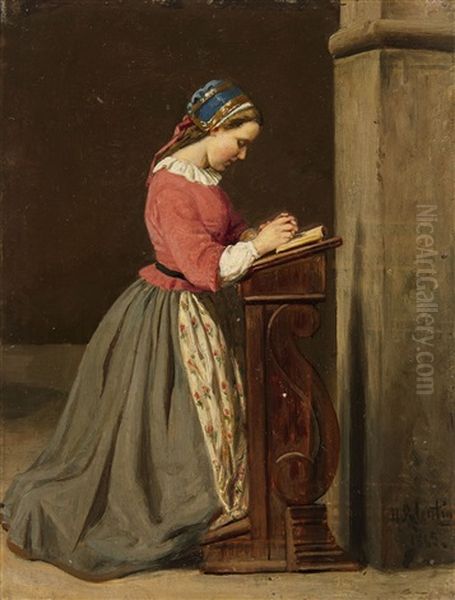 Young Girl Praying - view 1