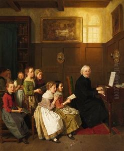 The Singing Lesson by Hubert Salentin