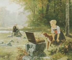 Die Kunstfreundin by Hubert Salentin