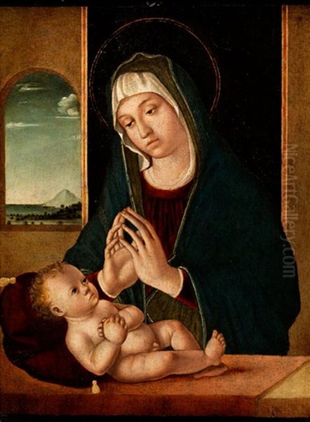 Madonna In Anbetung Des Kindes - view 1