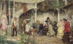 Bustling Street Scene, Seville