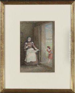 Pearl Entering Doorway by George Henry Boughton