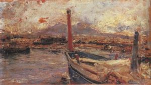 Napoli A Mergellina, 1894 by Juan Pablo Salinas