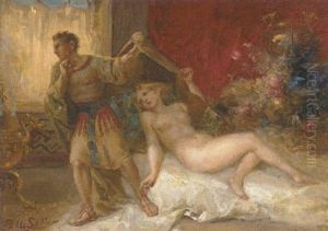 The Roman Centurion And The Female Nude by Juan Pablo Salinas