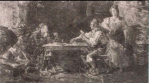The Card Players by Juan Pablo Salinas