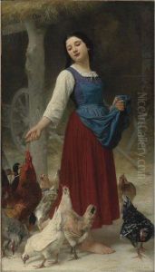 The Farmer's Daughter by Elizabeth Jane Gardner Bouguereau