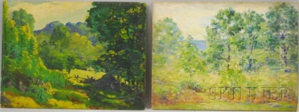 Wooded Landscapes (2 Works) - view 1