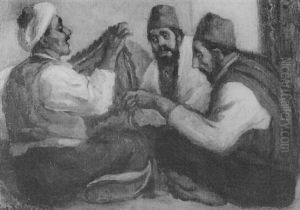 Orientalische Kaufleute by Lino Salini