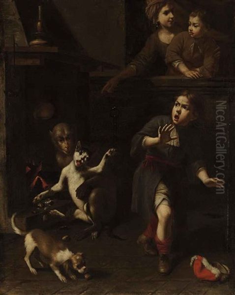 The Monkey And The Cat (aesop's Fable) - view 1