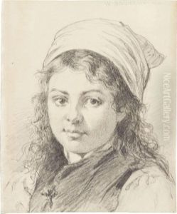 Portrait Of A Girl by William-Adolphe Bouguereau