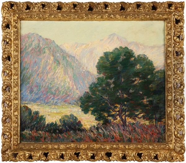 Verdant Summer Landscape With Distant Hills - view 1