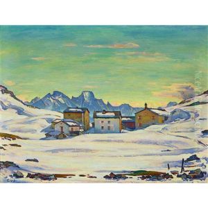Engadiner Winterlandschaft Mit Alp Blaunca Und Bondasca-gruppe
