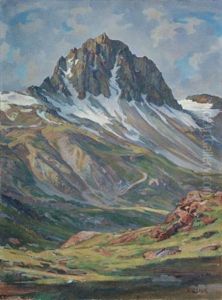 Piz Lagrev (mount Lagrev) by Carl Albert Von Salis-Soglio