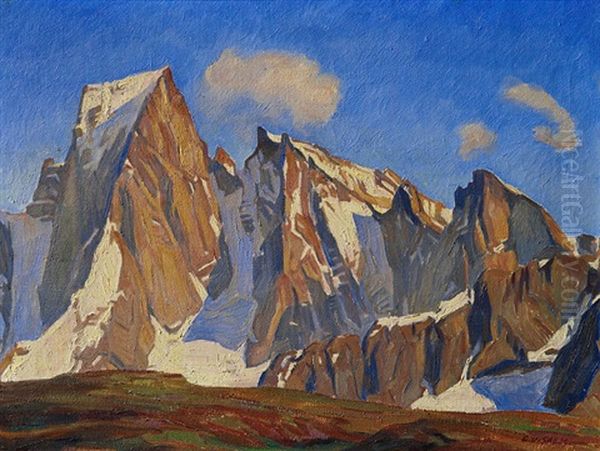 Bergeller Berglandschaft. Piz Badile - view 1