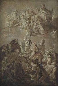 Saint Charles Borromee Donnant La Communion Aux Pestiferes