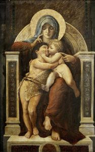 Vierge Portant Saint Jean Baptiste Et L'enfant Jesus