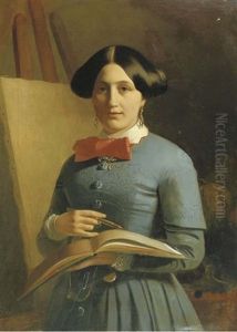 Self-portrait With A Red Ribbon