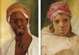 Musicien (+ Jeune Fille; Pair) by Pierre-Alexandre Salles
