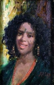 Orientale Aux Boucles D'oreilles by Pierre-Alexandre Salles