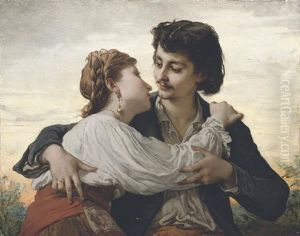 The Lovers Embrace by Adelaide Salles-Wagner