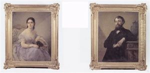 Portrait D'un Homme De Qualite by Adelaide Salles-Wagner