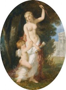 Fanciulla In Preghiera by Jules Salles-Wagner