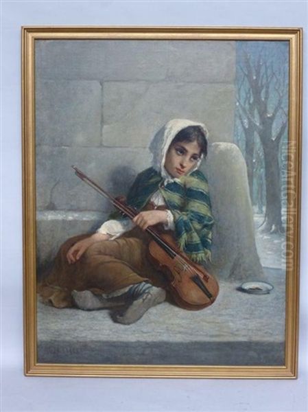La Petite Mendiante Au Violon - view 1
